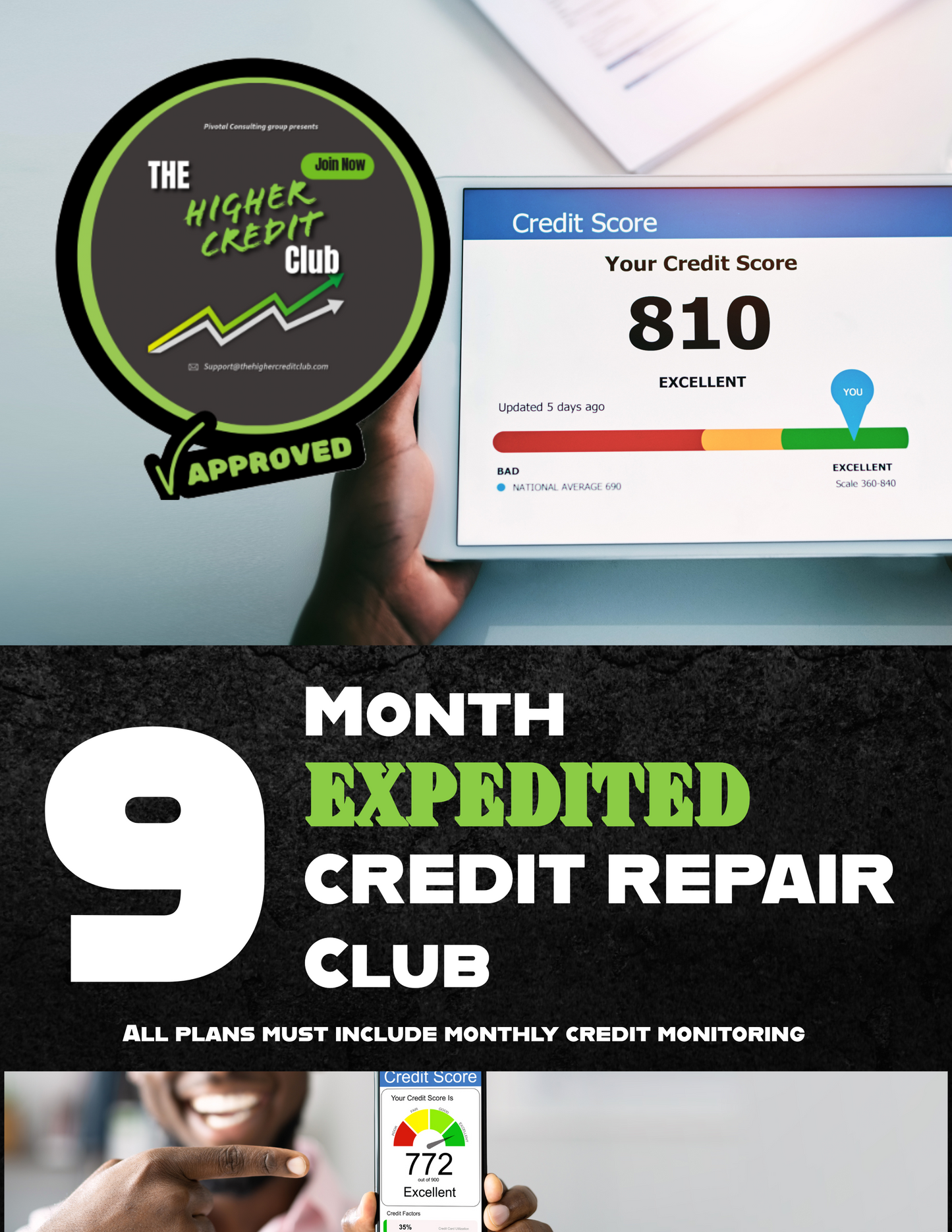 9 MONTH EXPEDITED CREDIT REPAIR CLUB