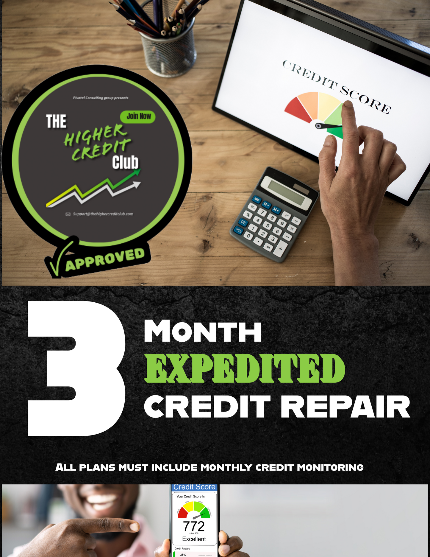 3 MONTH EXPEDITED CREDIT REPAIR CLUB